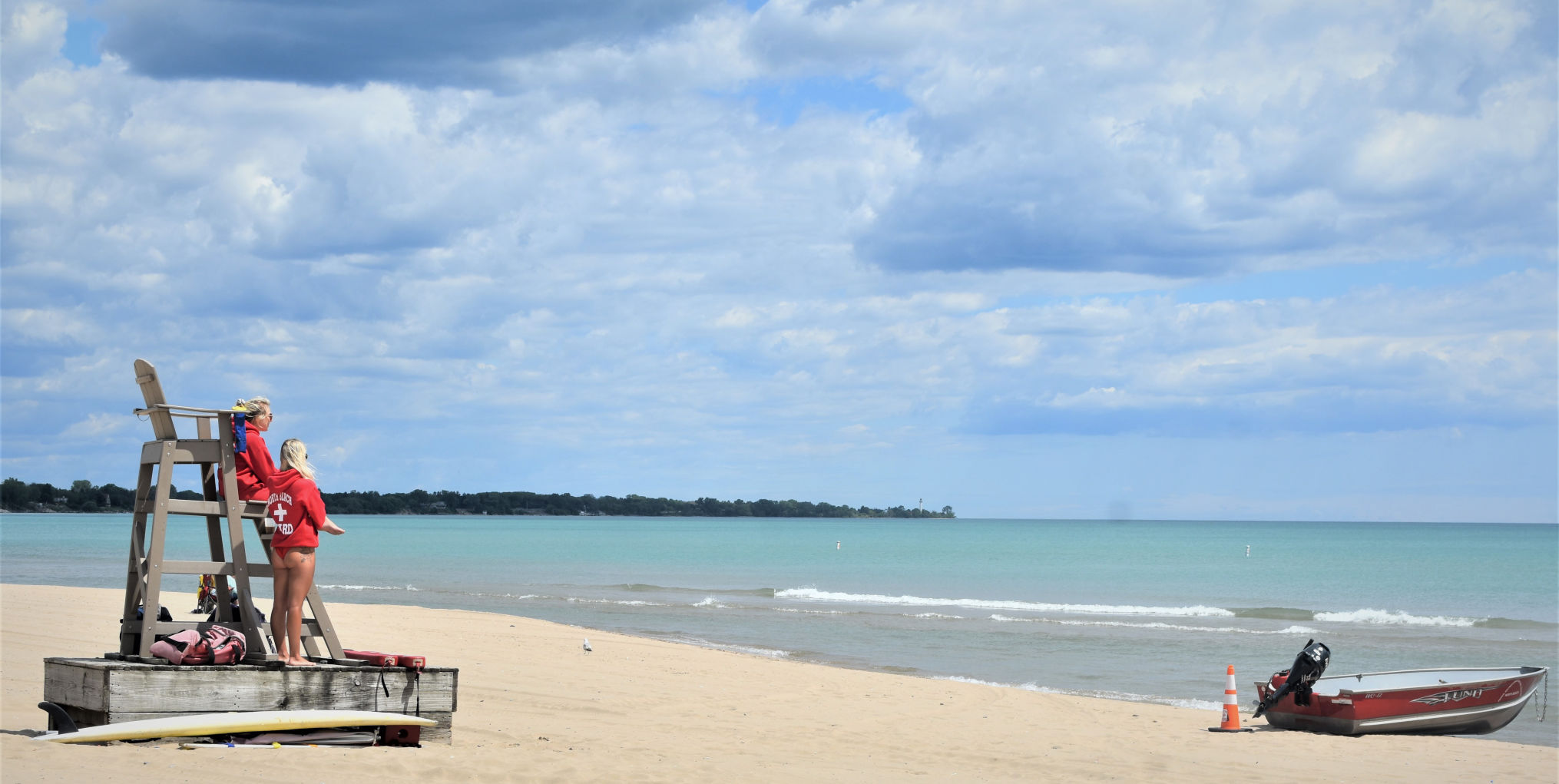 Quieter beach